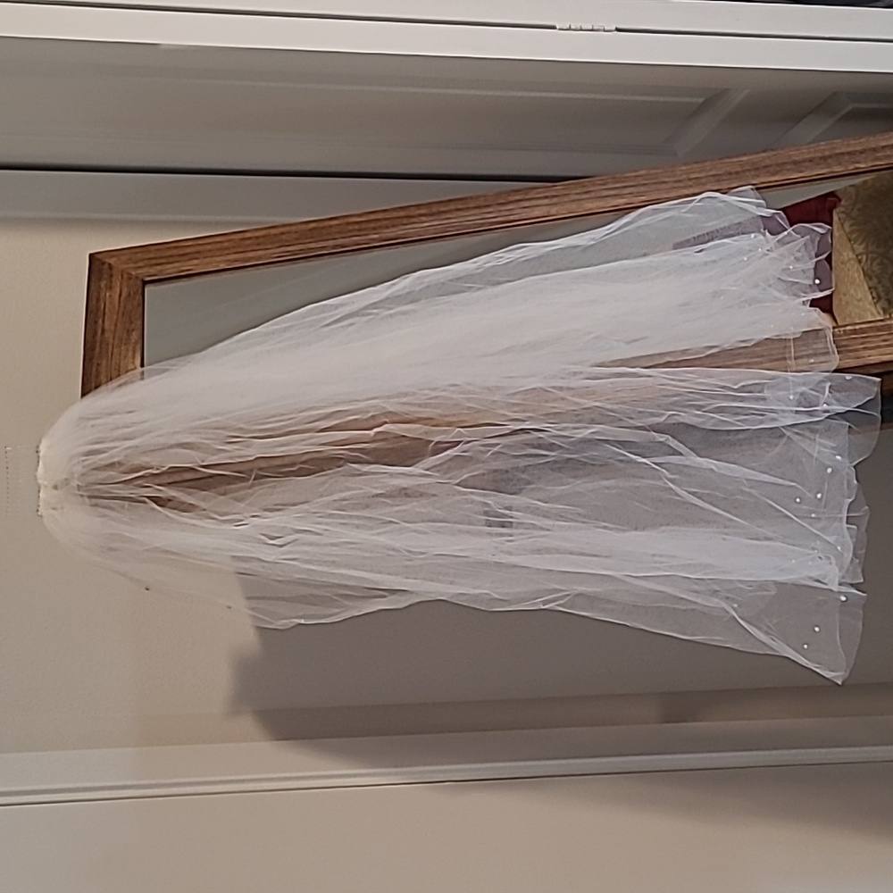 Vintage Wedding Veil Elegant Diamond Pearl Sequence Rhinestone